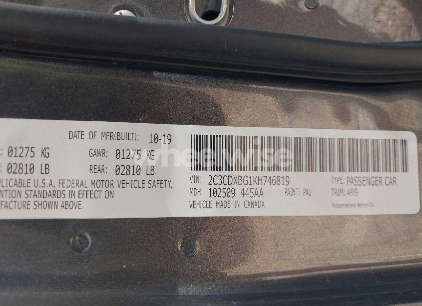 Photo 9 of 2019 Dodge Charger SXT RWD (VIN 2C3CDXBG1KH746819)