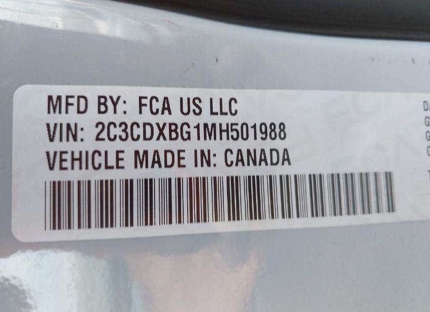 Photo 9 of 2021 Dodge Charger SXT RWD (VIN 2C3CDXBG1MH501988)