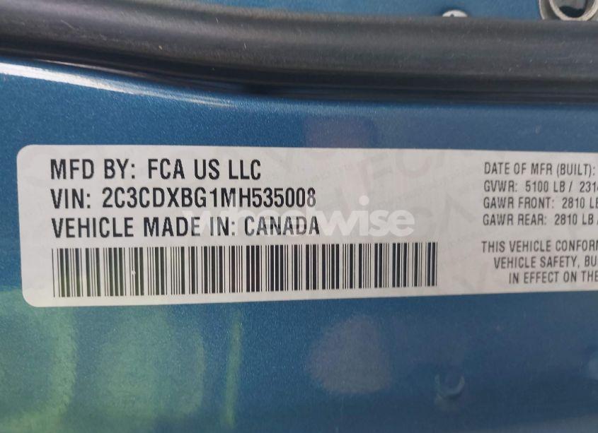 Photo 9 of 2021 Dodge Charger SXT RWD (VIN 2C3CDXBG1MH535008)