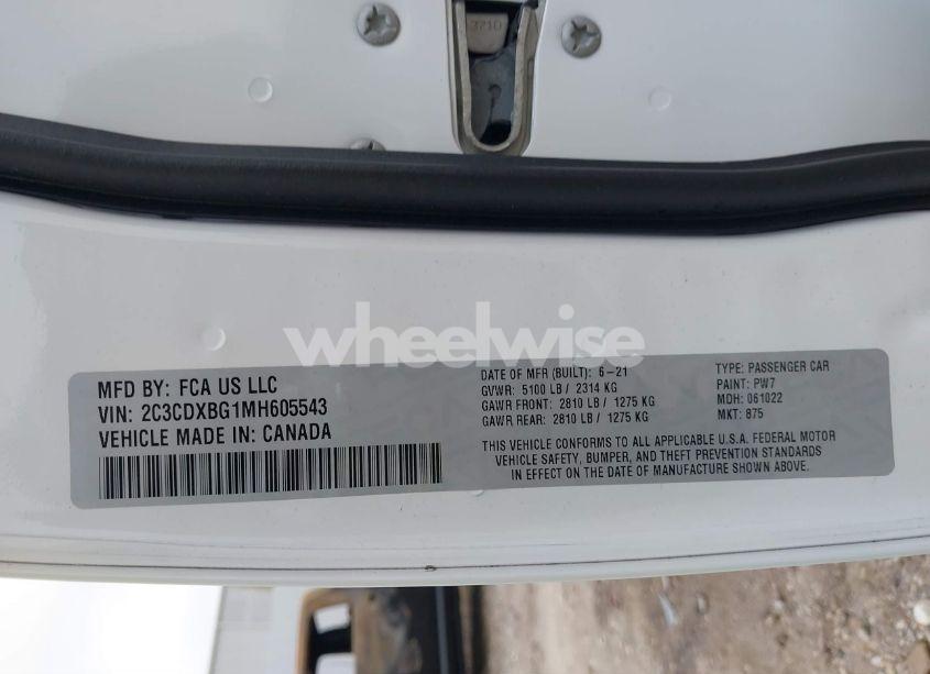 Photo 9 of 2021 Dodge Charger SXT RWD (VIN 2C3CDXBG1MH605543)