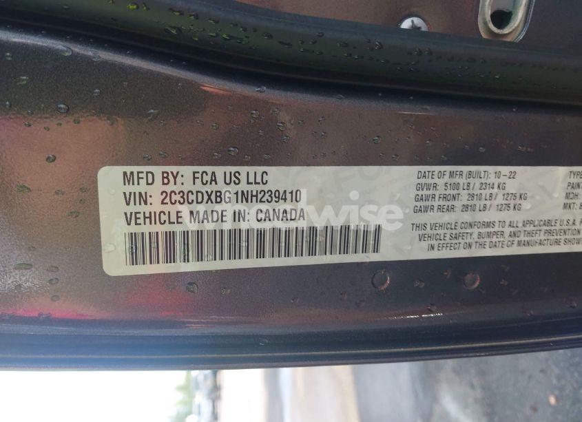 Photo 9 of 2022 Dodge Charger SXT RWD (VIN 2C3CDXBG1NH239410)