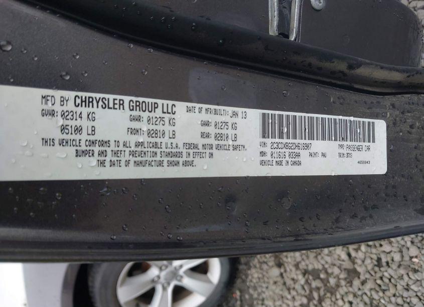 Photo 9 of 2013 Dodge Charger SE (VIN 2C3CDXBG2DH616907)