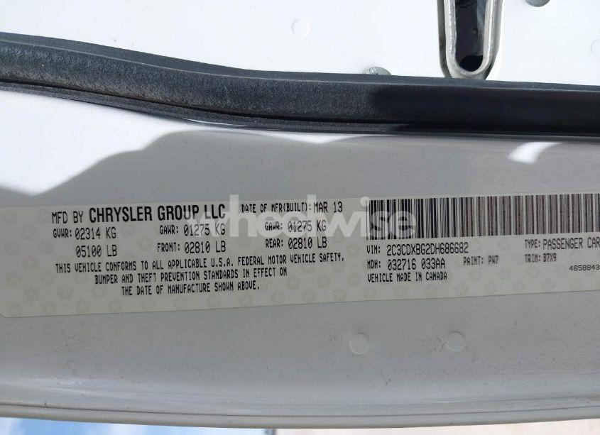 Photo 9 of 2013 Dodge Charger SE (VIN 2C3CDXBG2DH686682)