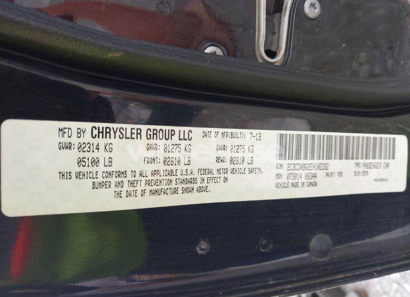 Photo 9 of 2014 Dodge Charger SE (VIN 2C3CDXBG2EH102332)