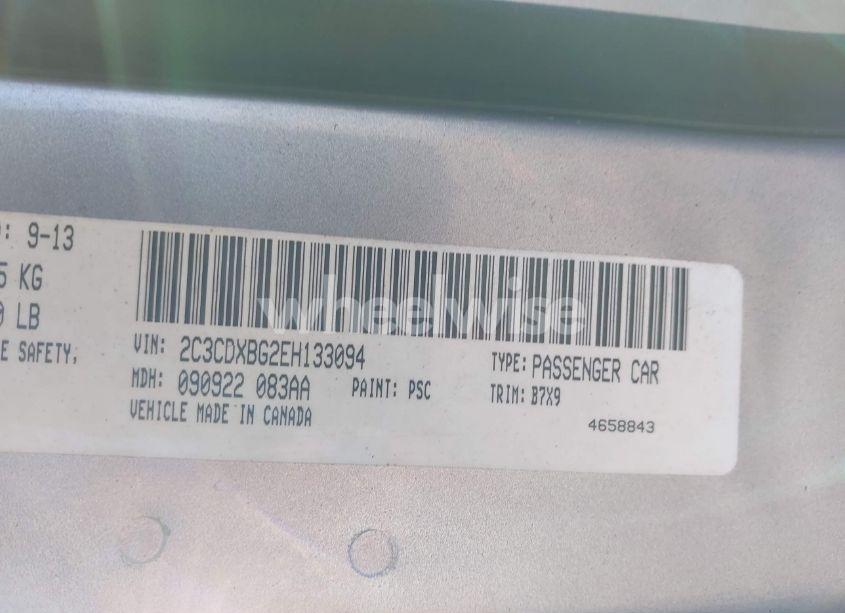 Photo 9 of 2014 Dodge Charger SE (VIN 2C3CDXBG2EH133094)