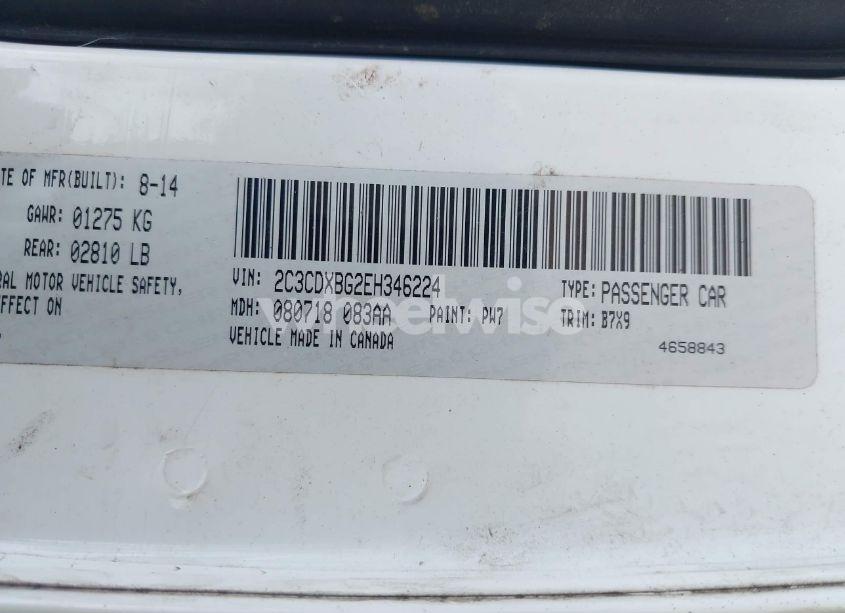 Photo 9 of 2014 Dodge Charger SE (VIN 2C3CDXBG2EH346224)