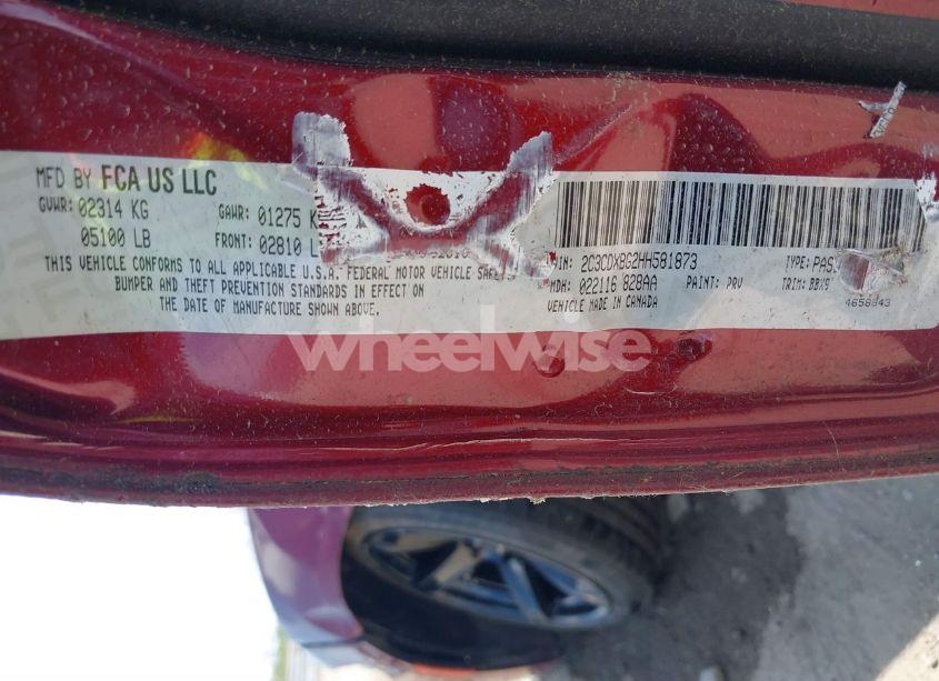 Photo 9 of 2017 Dodge Charger SE RWD (VIN 2C3CDXBG2HH581873)