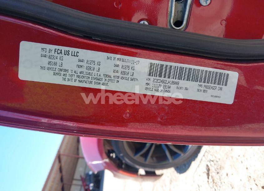 Photo 9 of 2018 Dodge Charger SXT RWD (VIN 2C3CDXBG2JH188008)