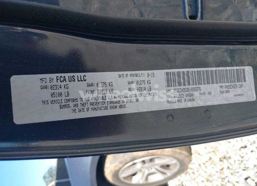 Photo 9 of 2019 Dodge Charger SXT RWD (VIN 2C3CDXBG2KH695976)