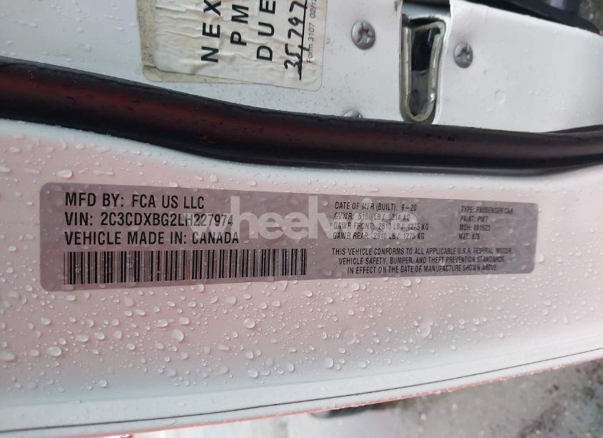 Photo 9 of 2020 Dodge Charger SXT RWD (VIN 2C3CDXBG2LH227974)