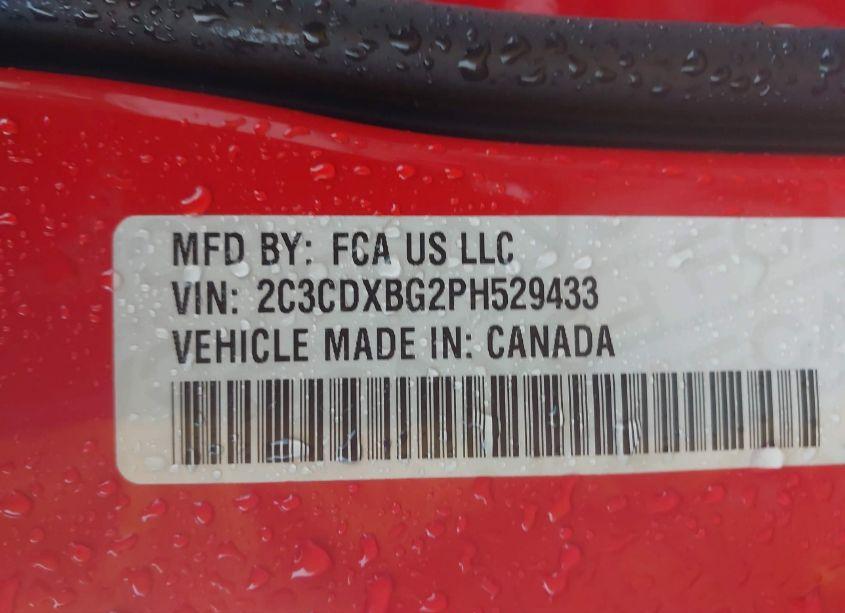 Photo 9 of 2023 Dodge Charger SXT (VIN 2C3CDXBG2PH529433)