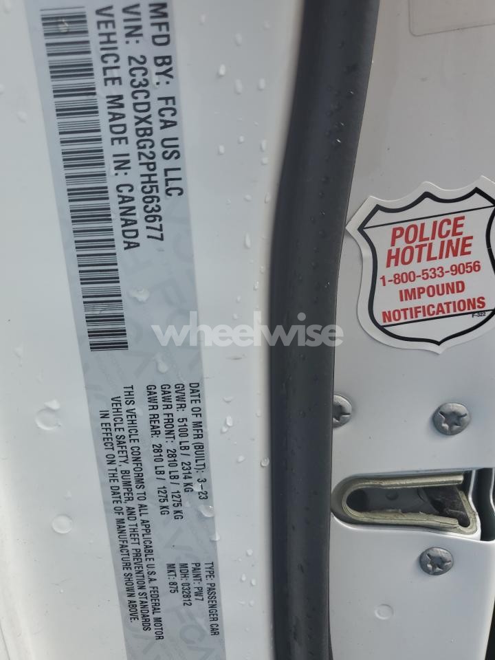 Photo 13 of 2023 DODGE CHARGER SXT N/A (VIN 2C3CDXBG2PH563677)