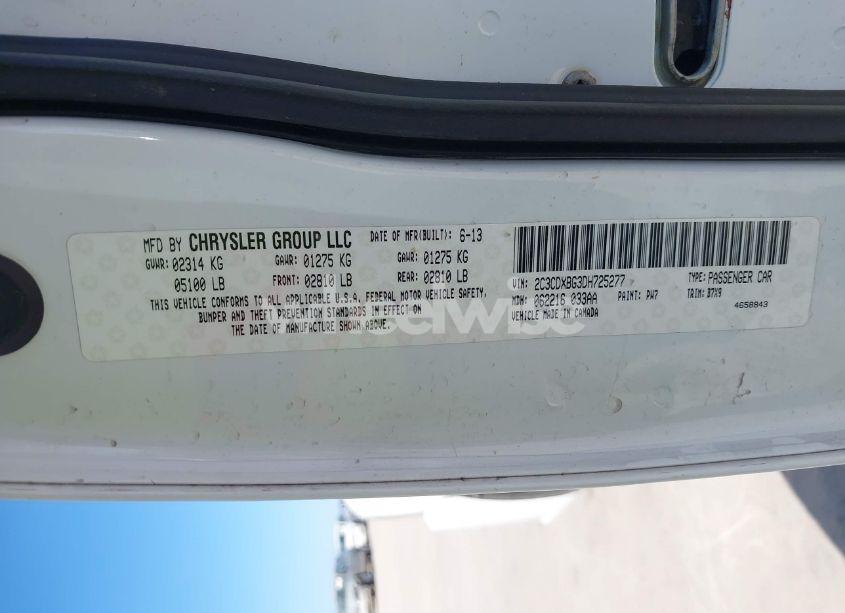 Photo 9 of 2013 Dodge Charger SE (VIN 2C3CDXBG3DH725277)