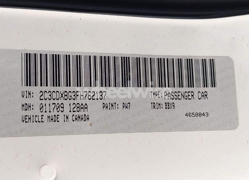 Photo 9 of 2015 Dodge Charger SE (VIN 2C3CDXBG3FH762137)