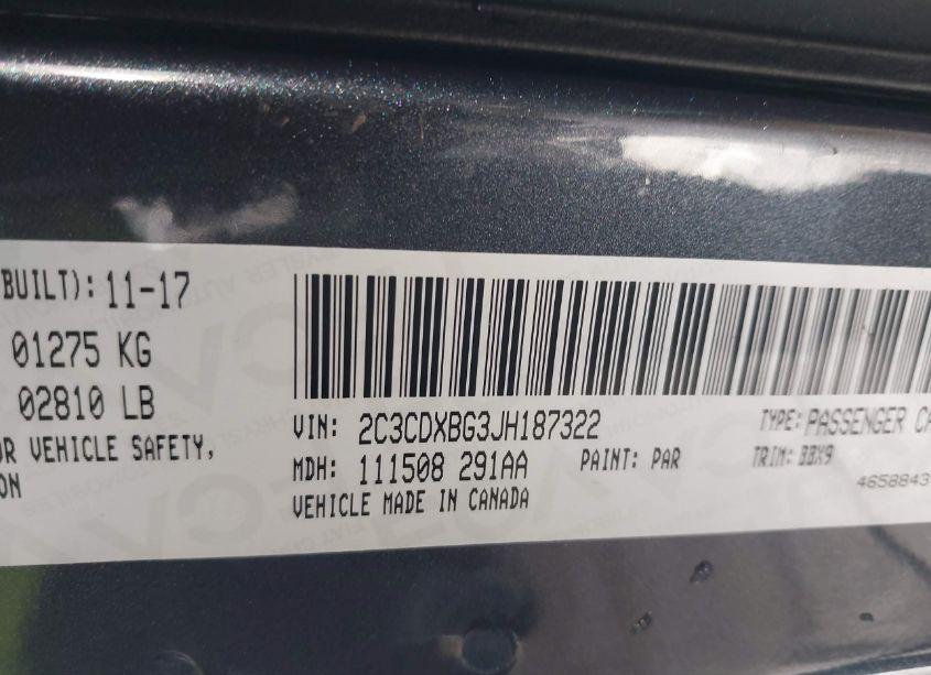 Photo 9 of 2018 Dodge Charger SXT RWD (VIN 2C3CDXBG3JH187322)