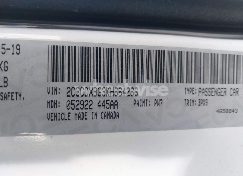 Photo 9 of 2019 Dodge Charger SXT RWD (VIN 2C3CDXBG3KH664266)