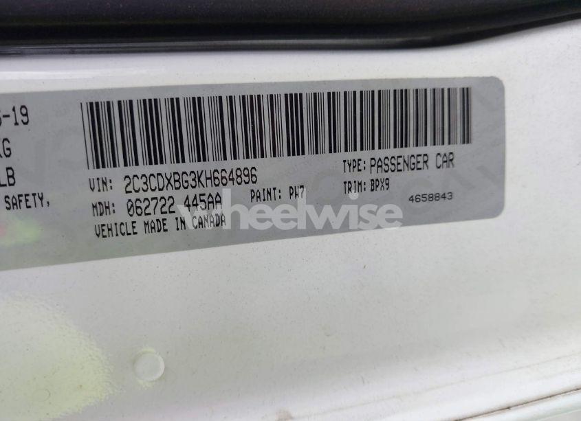 Photo 9 of 2019 Dodge Charger SXT RWD (VIN 2C3CDXBG3KH664896)