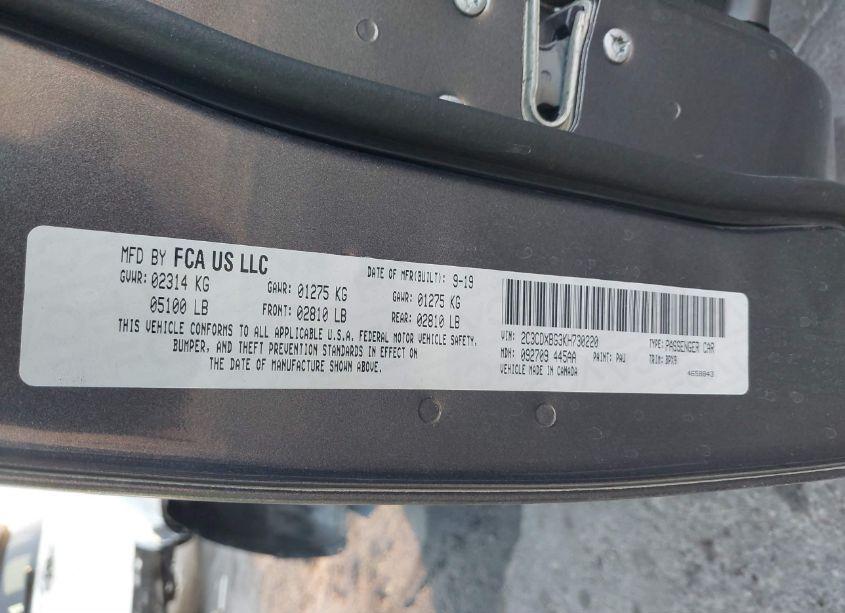 Photo 9 of 2019 Dodge Charger SXT RWD (VIN 2C3CDXBG3KH730220)