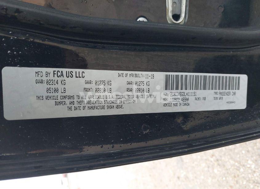 Photo 9 of 2020 Dodge Charger SXT RWD (VIN 2C3CDXBG3LH111151)