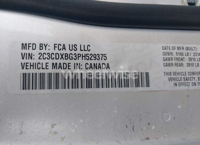 Photo 9 of 2023 Dodge Charger SXT (VIN 2C3CDXBG3PH529375)