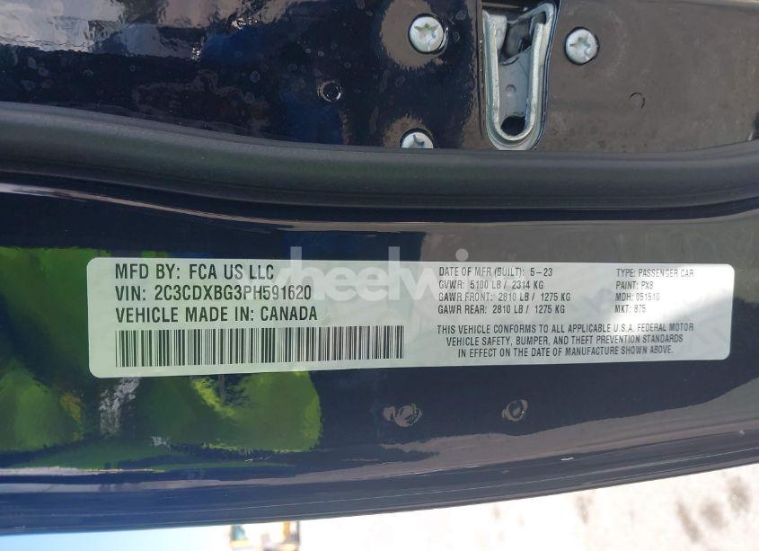 Photo 9 of 2023 Dodge Charger SXT (VIN 2C3CDXBG3PH591620)