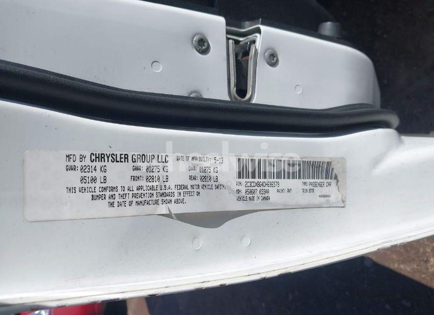 Photo 9 of 2013 Dodge Charger SE (VIN 2C3CDXBG4DH696579)