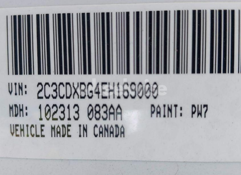 Photo 9 of 2014 Dodge Charger SE (VIN 2C3CDXBG4EH169000)