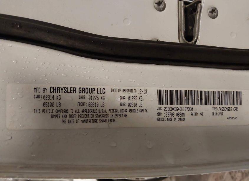 Photo 9 of 2014 Dodge Charger SE (VIN 2C3CDXBG4EH197380)