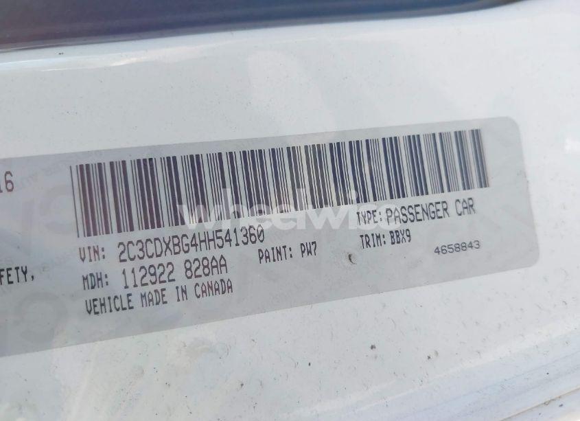 Photo 9 of 2017 Dodge Charger SE RWD (VIN 2C3CDXBG4HH541360)