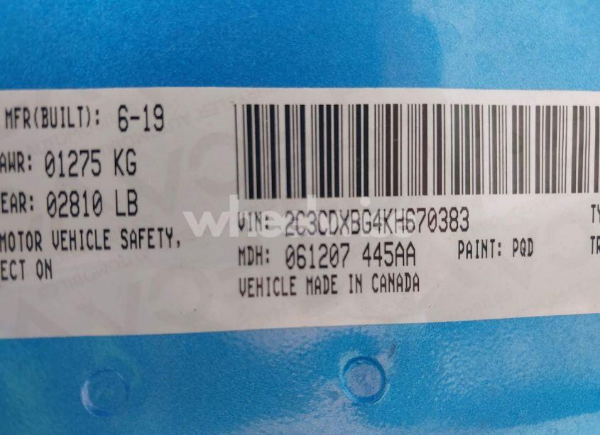 Photo 9 of 2019 Dodge Charger SXT RWD (VIN 2C3CDXBG4KH670383)