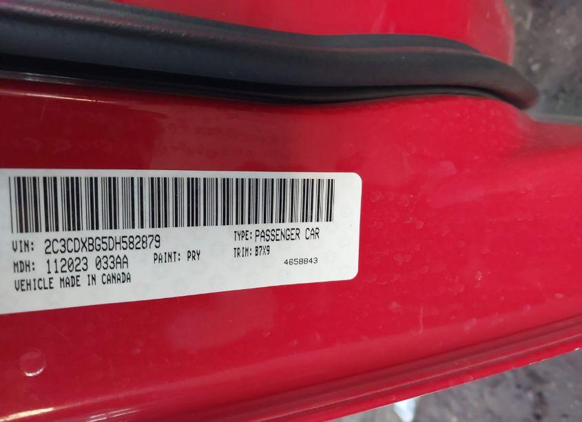 Photo 9 of 2013 Dodge Charger SE (VIN 2C3CDXBG5DH582879)