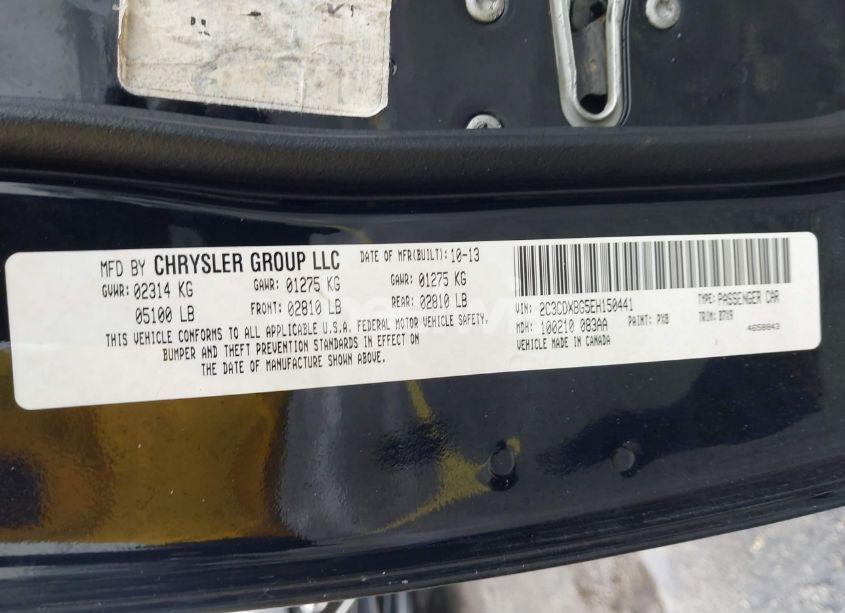 Photo 9 of 2014 Dodge Charger SE (VIN 2C3CDXBG5EH150441)