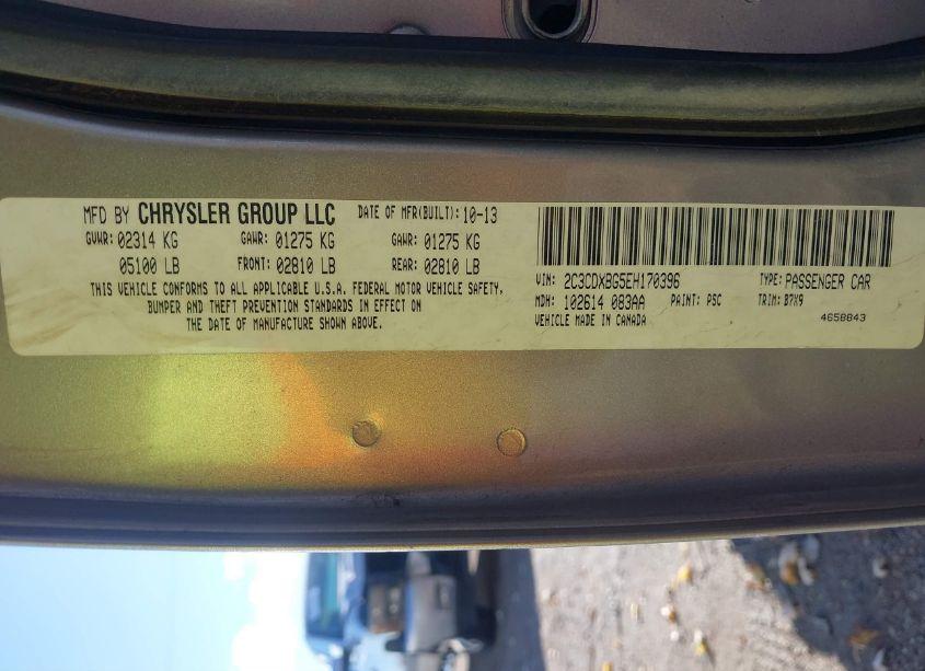 Photo 9 of 2014 Dodge Charger SE (VIN 2C3CDXBG5EH170396)