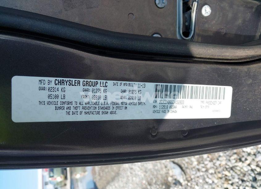 Photo 9 of 2014 Dodge Charger SE (VIN 2C3CDXBG5EH192933)