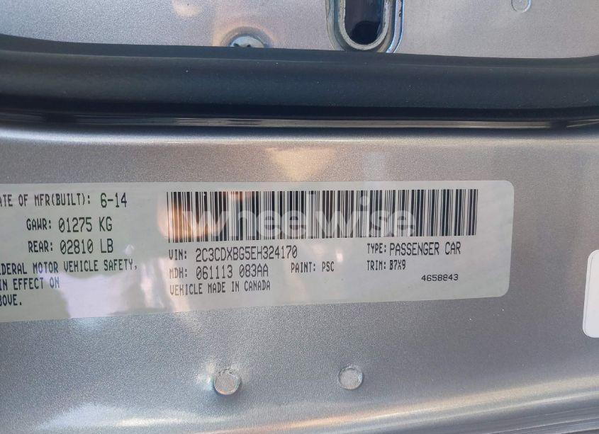 Photo 9 of 2014 Dodge Charger SE (VIN 2C3CDXBG5EH324170)