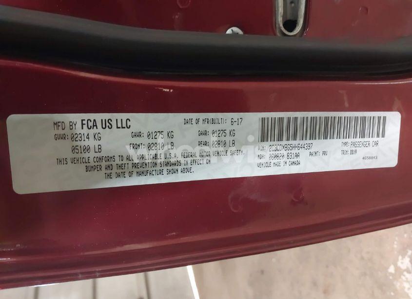 Photo 9 of 2017 Dodge Charger SE RWD (VIN 2C3CDXBG5HH644397)