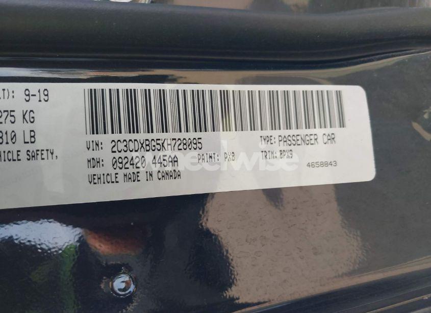 Photo 9 of 2019 Dodge Charger SXT RWD (VIN 2C3CDXBG5KH728095)