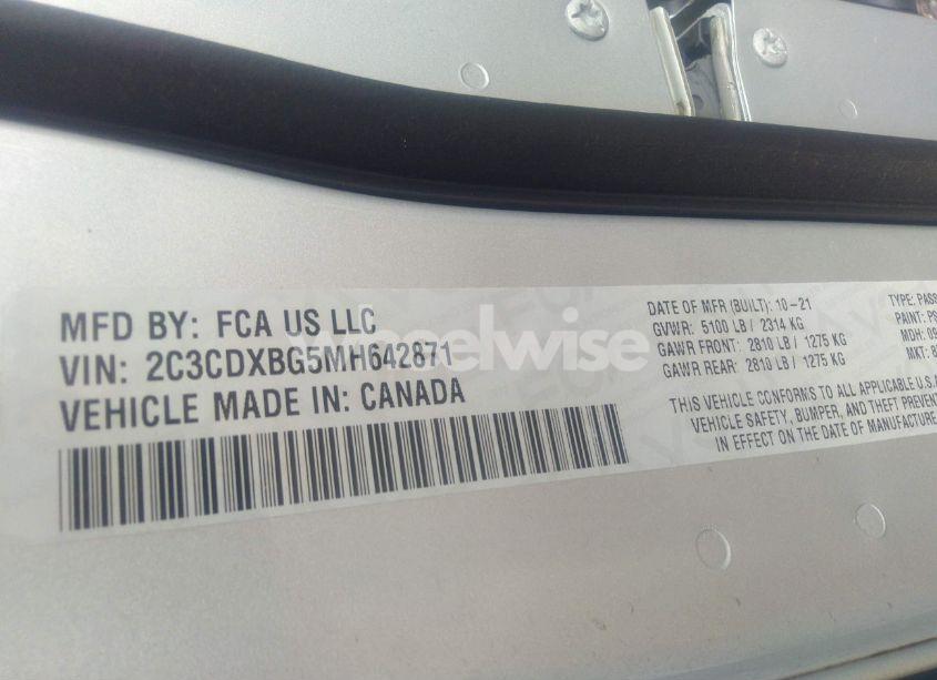 Photo 9 of 2021 Dodge Charger SXT RWD (VIN 2C3CDXBG5MH642871)