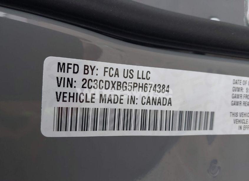 Photo 9 of 2023 Dodge Charger SXT (VIN 2C3CDXBG5PH674384)