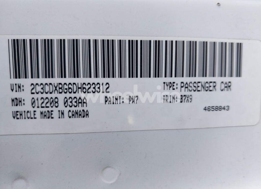 Photo 9 of 2013 Dodge Charger SE (VIN 2C3CDXBG6DH623312)