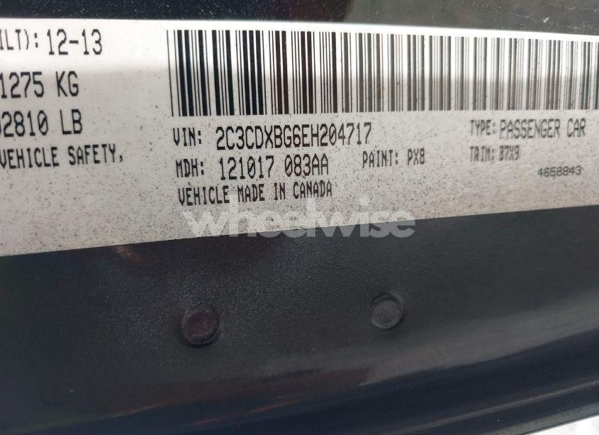 Photo 9 of 2014 Dodge Charger SE (VIN 2C3CDXBG6EH204717)