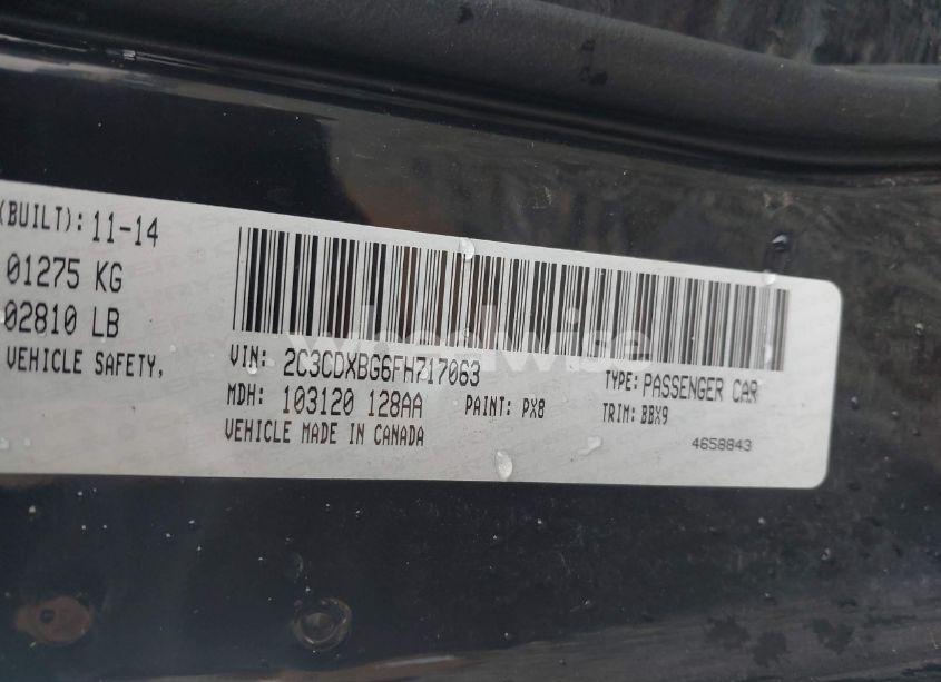 Photo 9 of 2015 Dodge Charger SE (VIN 2C3CDXBG6FH717063)