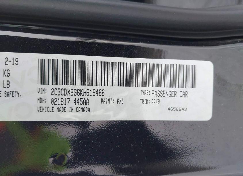 Photo 9 of 2019 Dodge Charger SXT RWD (VIN 2C3CDXBG6KH619466)