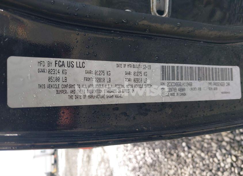 Photo 9 of 2020 Dodge Charger SXT RWD (VIN 2C3CDXBG6LH119468)