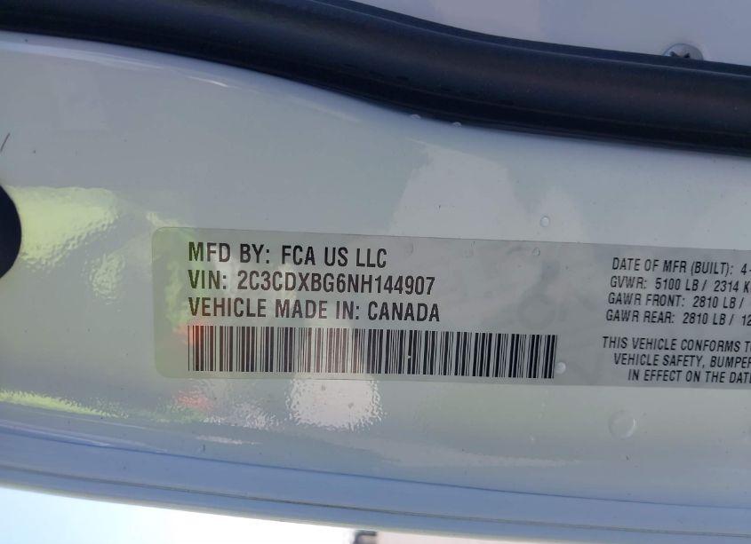 Photo 9 of 2022 Dodge Charger SXT RWD (VIN 2C3CDXBG6NH144907)