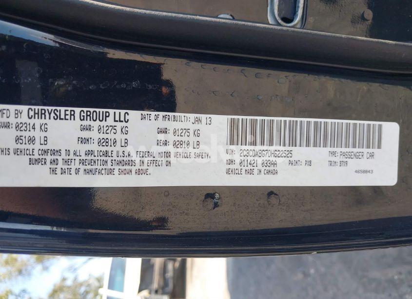 Photo 9 of 2013 Dodge Charger SE (VIN 2C3CDXBG7DH622525)