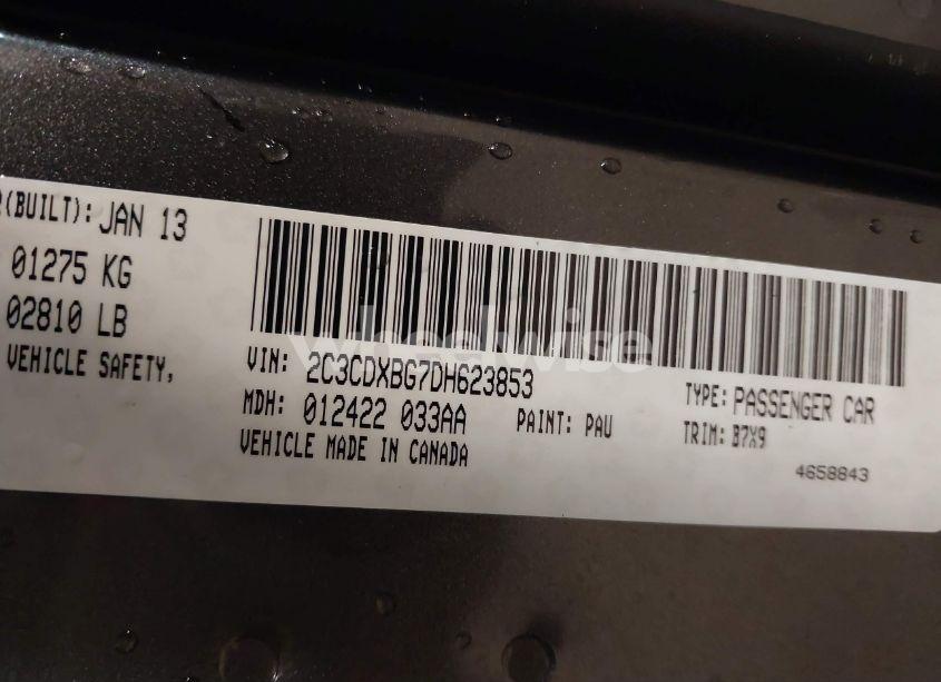 Photo 9 of 2013 Dodge Charger SE (VIN 2C3CDXBG7DH623853)