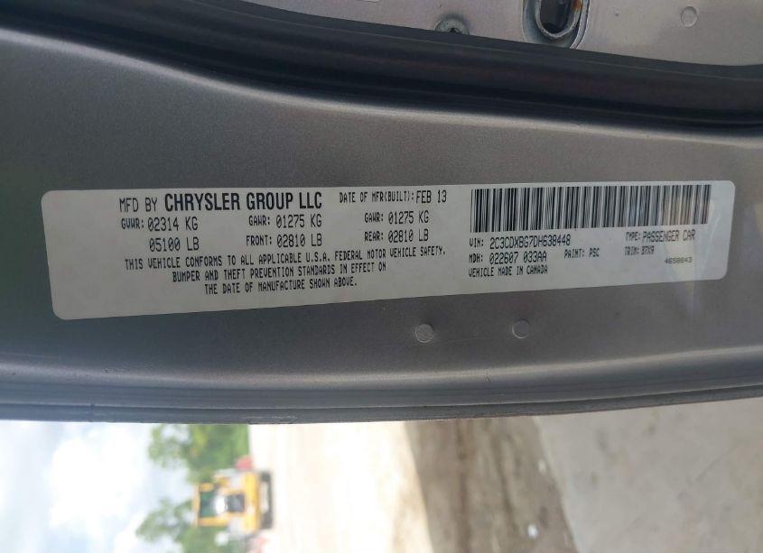 Photo 9 of 2013 Dodge Charger SE (VIN 2C3CDXBG7DH638448)