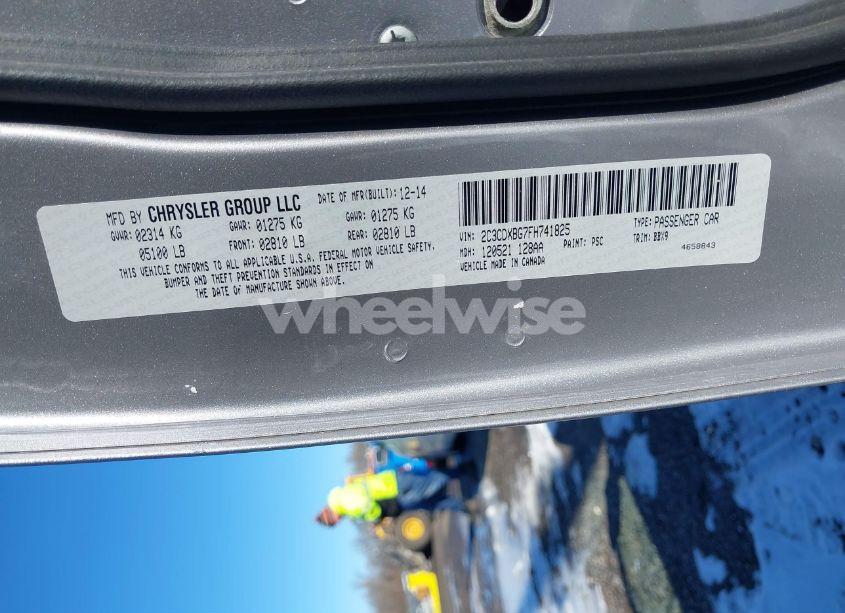 Photo 9 of 2015 Dodge Charger SE (VIN 2C3CDXBG7FH741825)