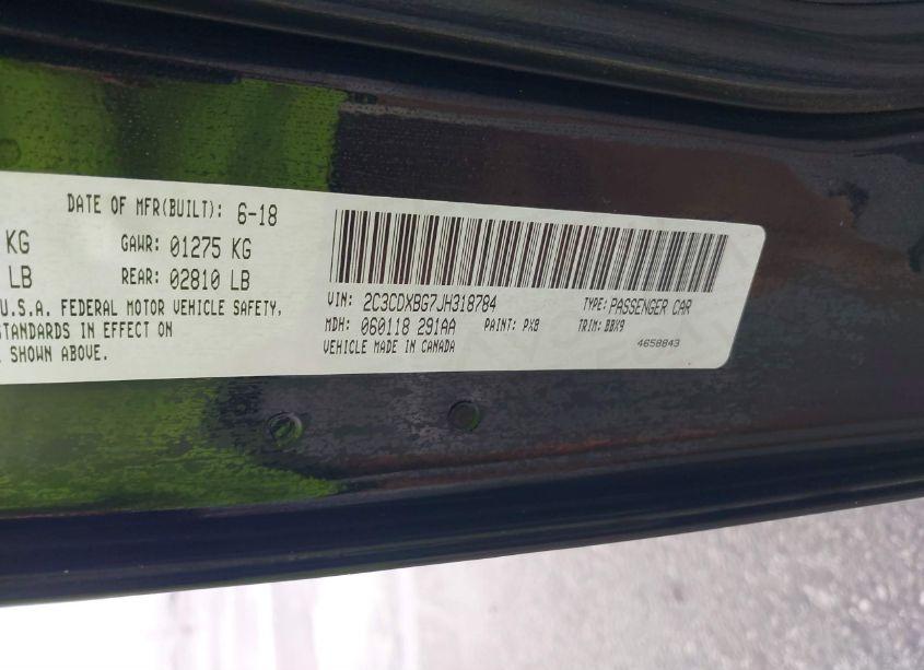 Photo 9 of 2018 Dodge Charger SXT RWD (VIN 2C3CDXBG7JH318784)